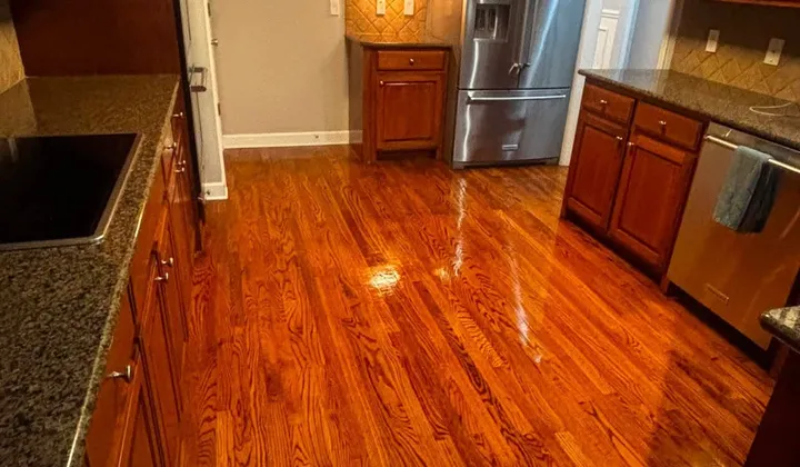 Spotless home kitchen after a deep clean